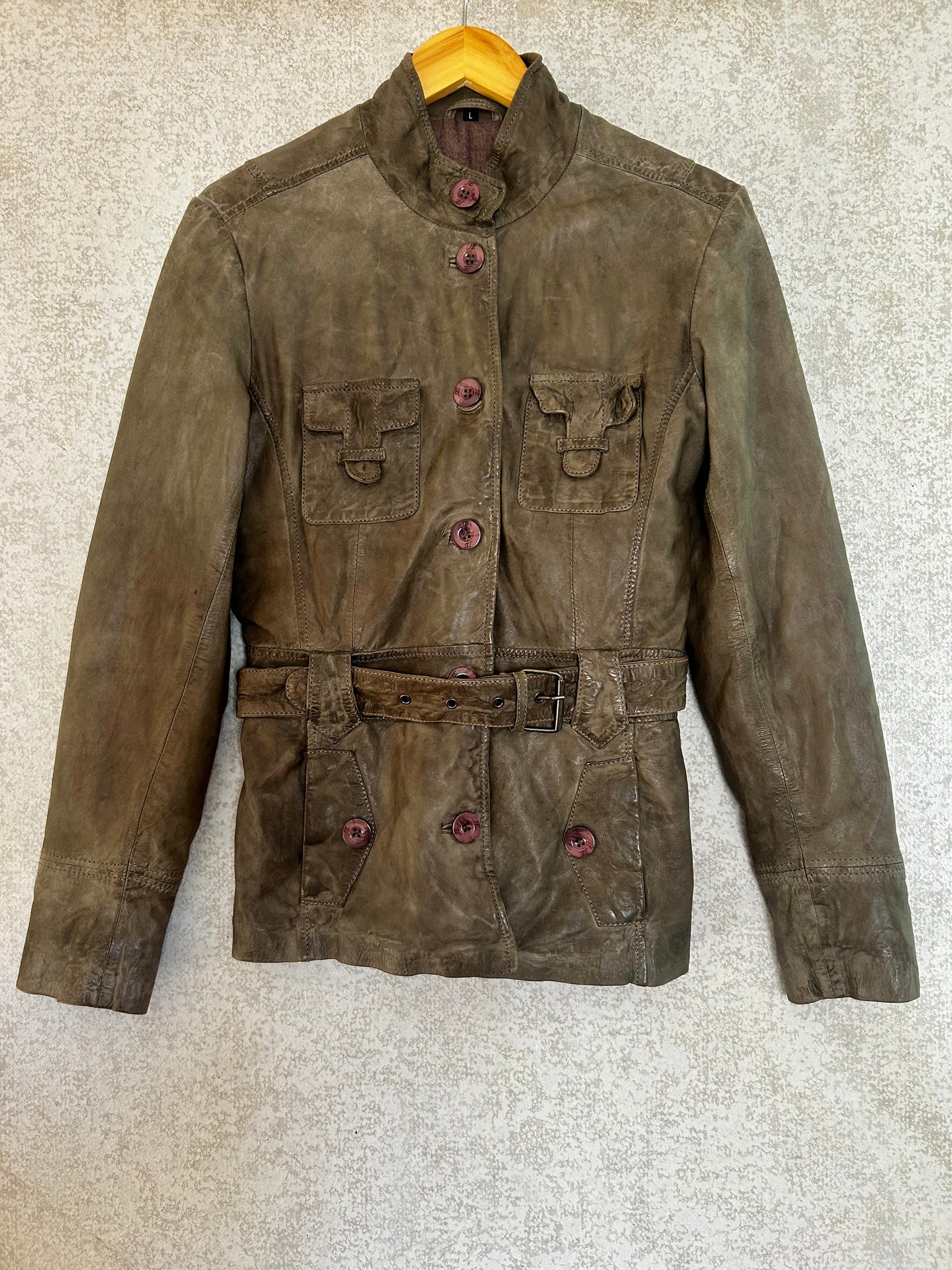 J & E Leather Jacket - Size XS