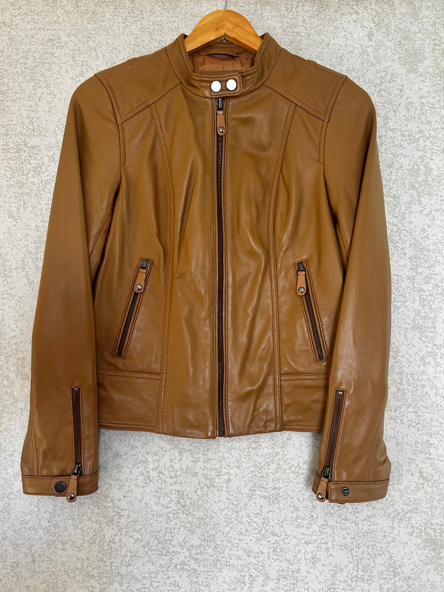 Trent Nathan Leather Jacket - Size 8