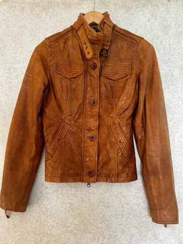 J & E Leather Jacket - Size XS