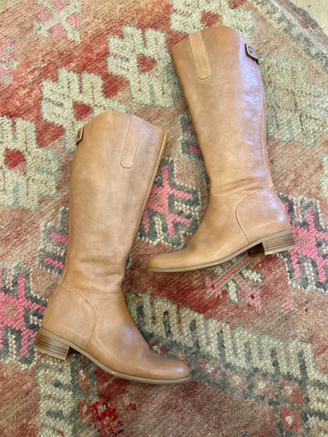 Tilly Rose Leather Boots - Size 37