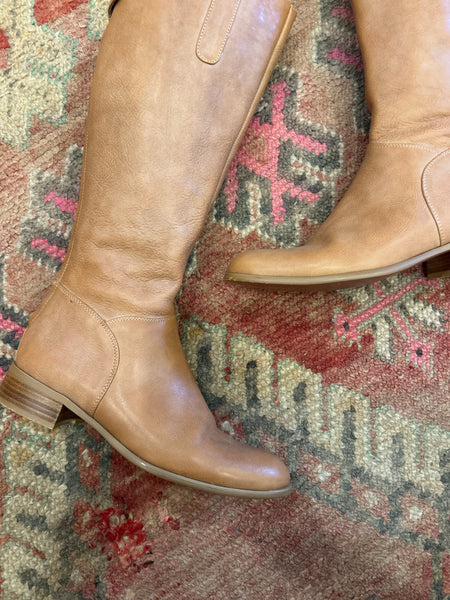 Tilly Rose Leather Boots - Size 37