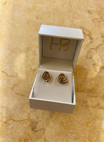 Holly Ryan Gold Shell Studs