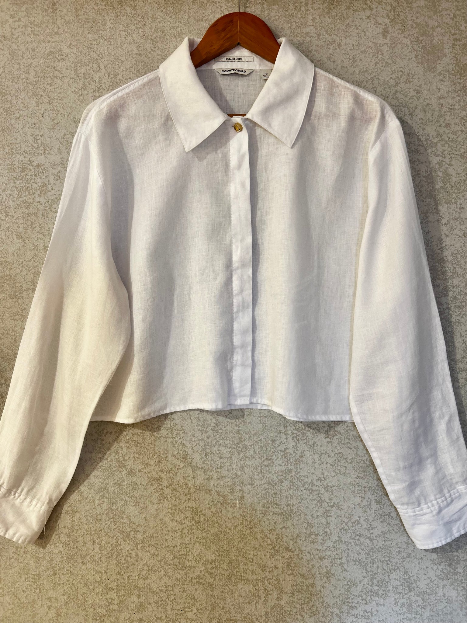 Country Road Linen Shirt - Size 12