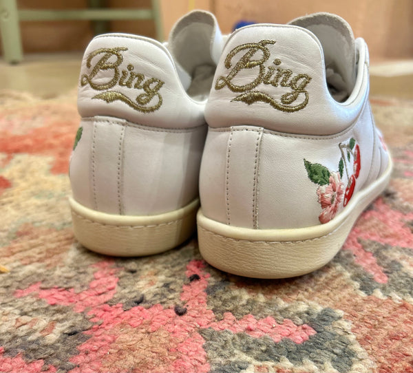 Anine Bing Lily Cherry Runners - Size 40