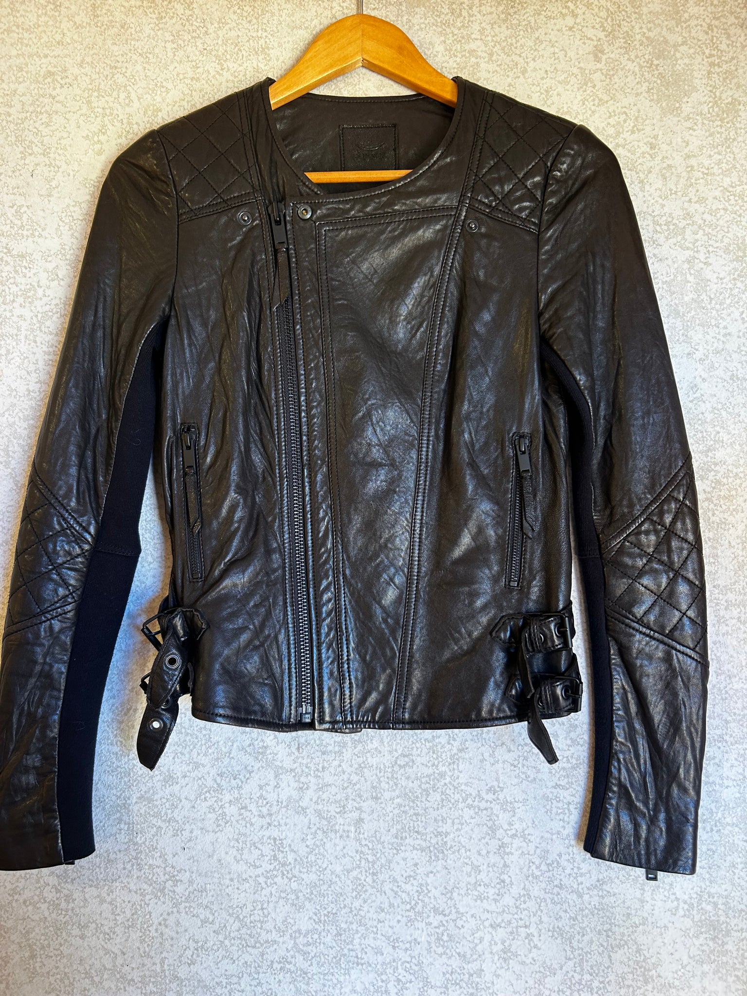 Husk Leather Jacket - Size 0