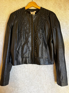 Vintage Givenchy Leather Jacket - Size 42