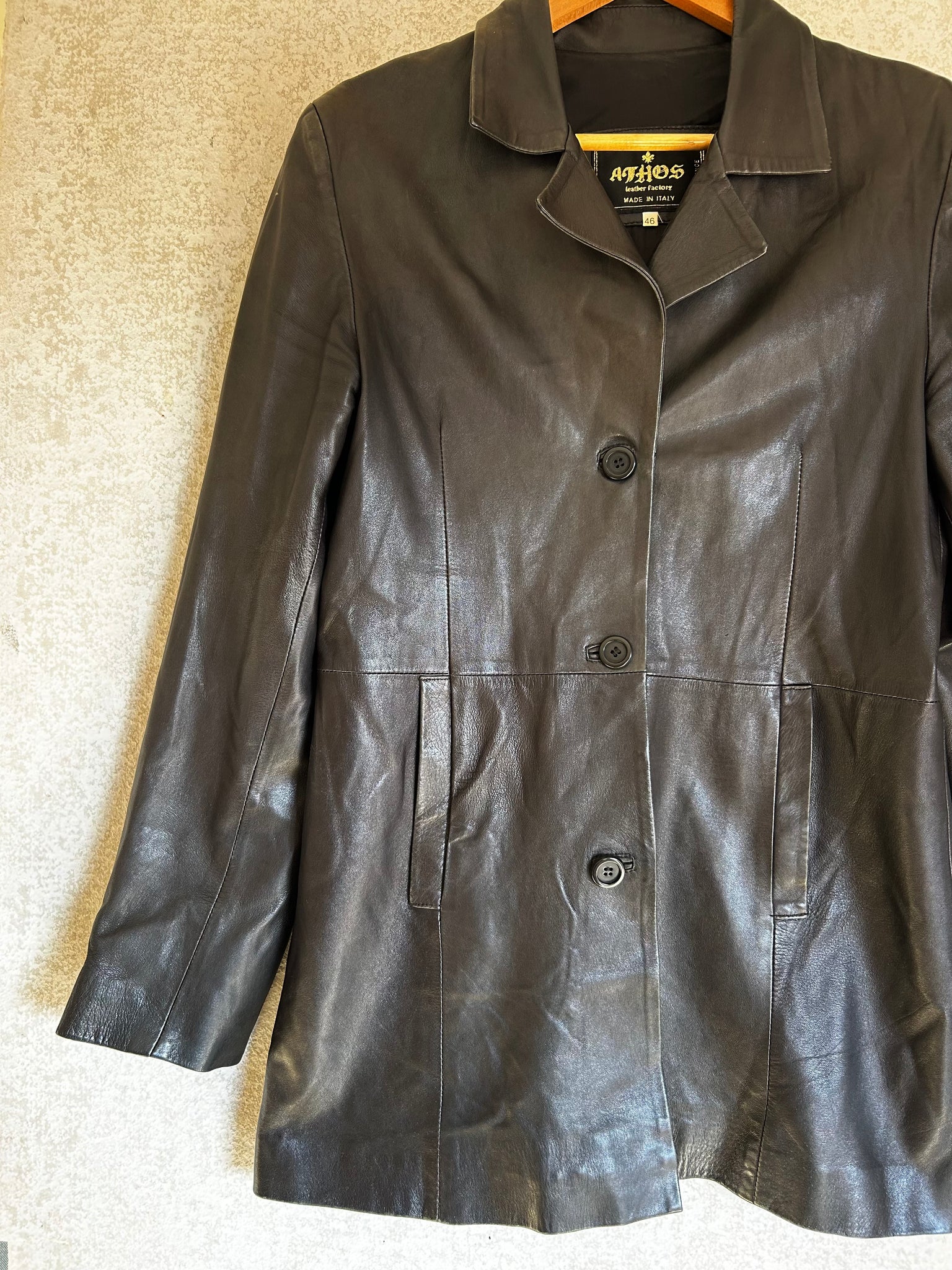 Italian Leather Jacket - Size M