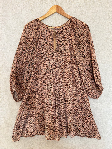 Auguste Leopard Dress - Size 8