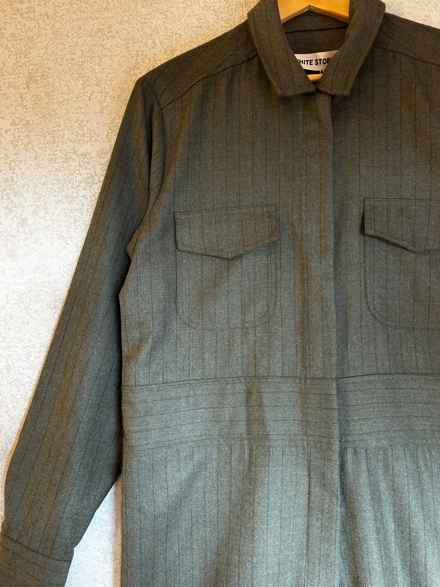 White Story Wool Boilersuit - Size 14 NEW