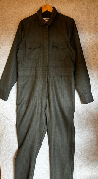 White Story Wool Boilersuit - Size 14 NEW