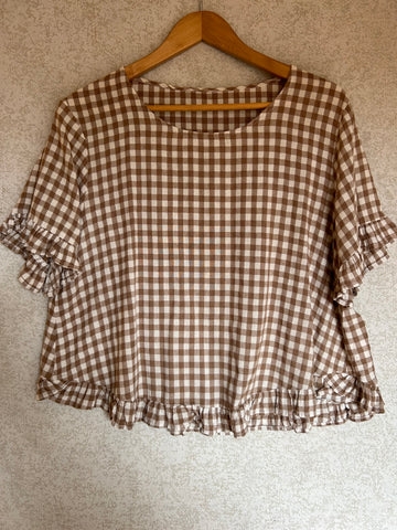 Gingham Top - Size M