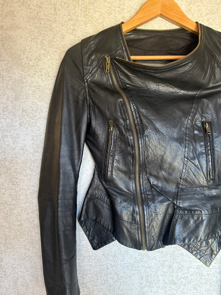 Mister Zimi Leather Jacket - Size 8