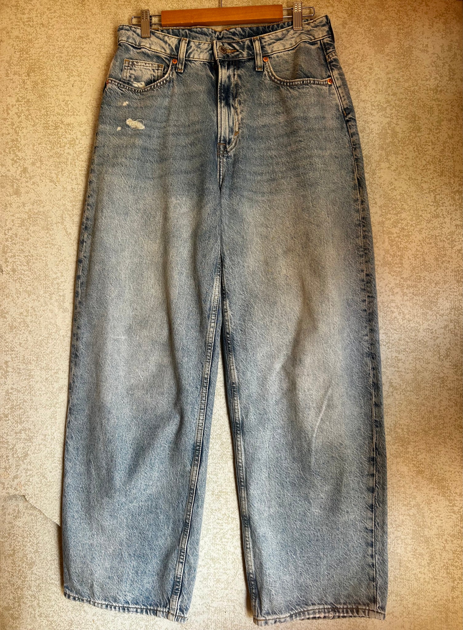 & Denim Baggy Fit Jeans - Size M Us 8