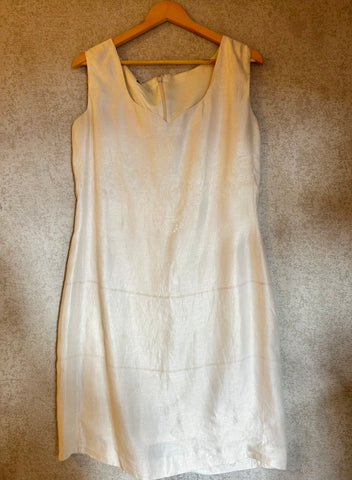 Carla Zampatti Vinatge Linen Dress - Size 12