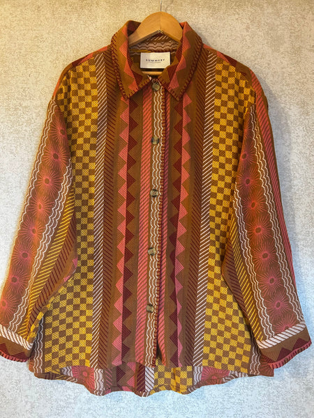 Summery Copenhagan Iris Shirt - Size L