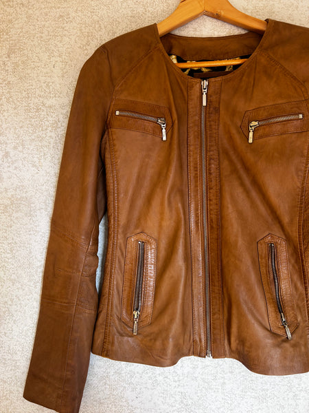 Cadelle Leather Jacket - Size 10