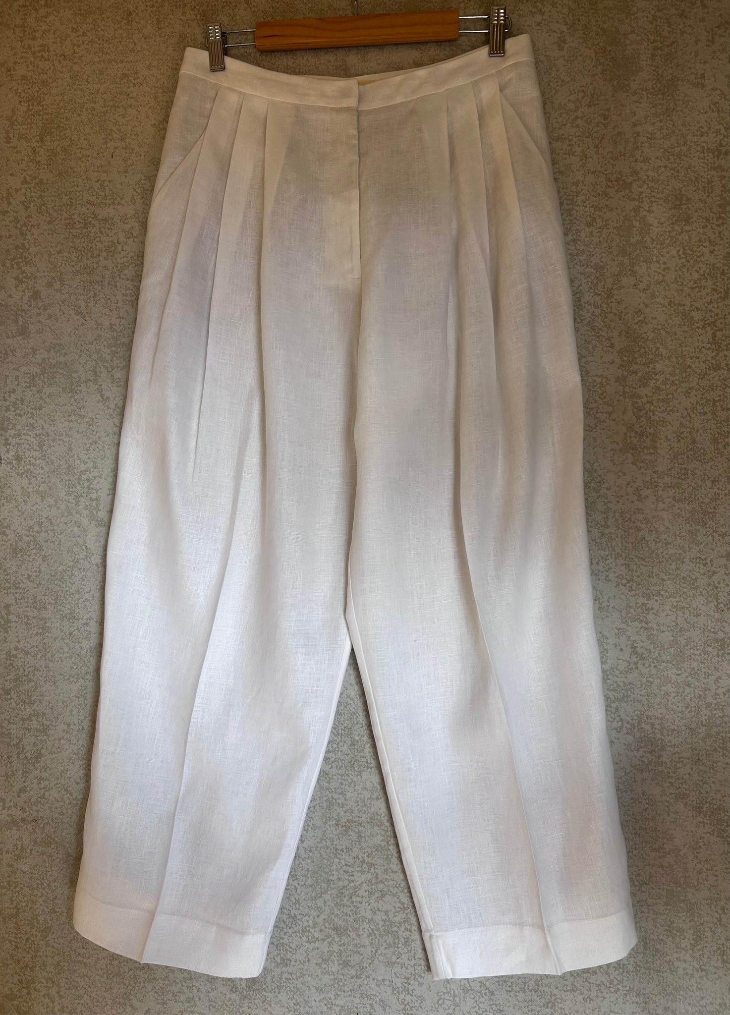 White Story Linen Pants - Size 12