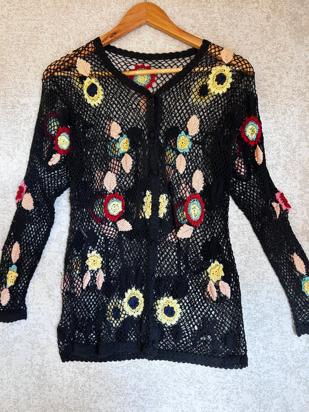 Vinatge Mesh Cardigan - Size S/M