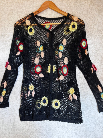 Vinatge Mesh Cardigan - Size S/M