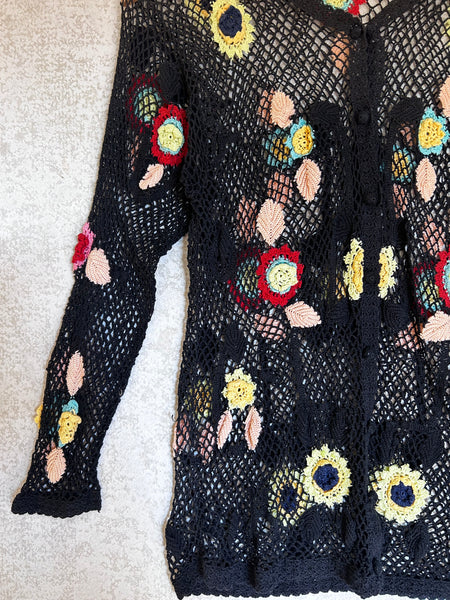 Vinatge Mesh Cardigan - Size S/M