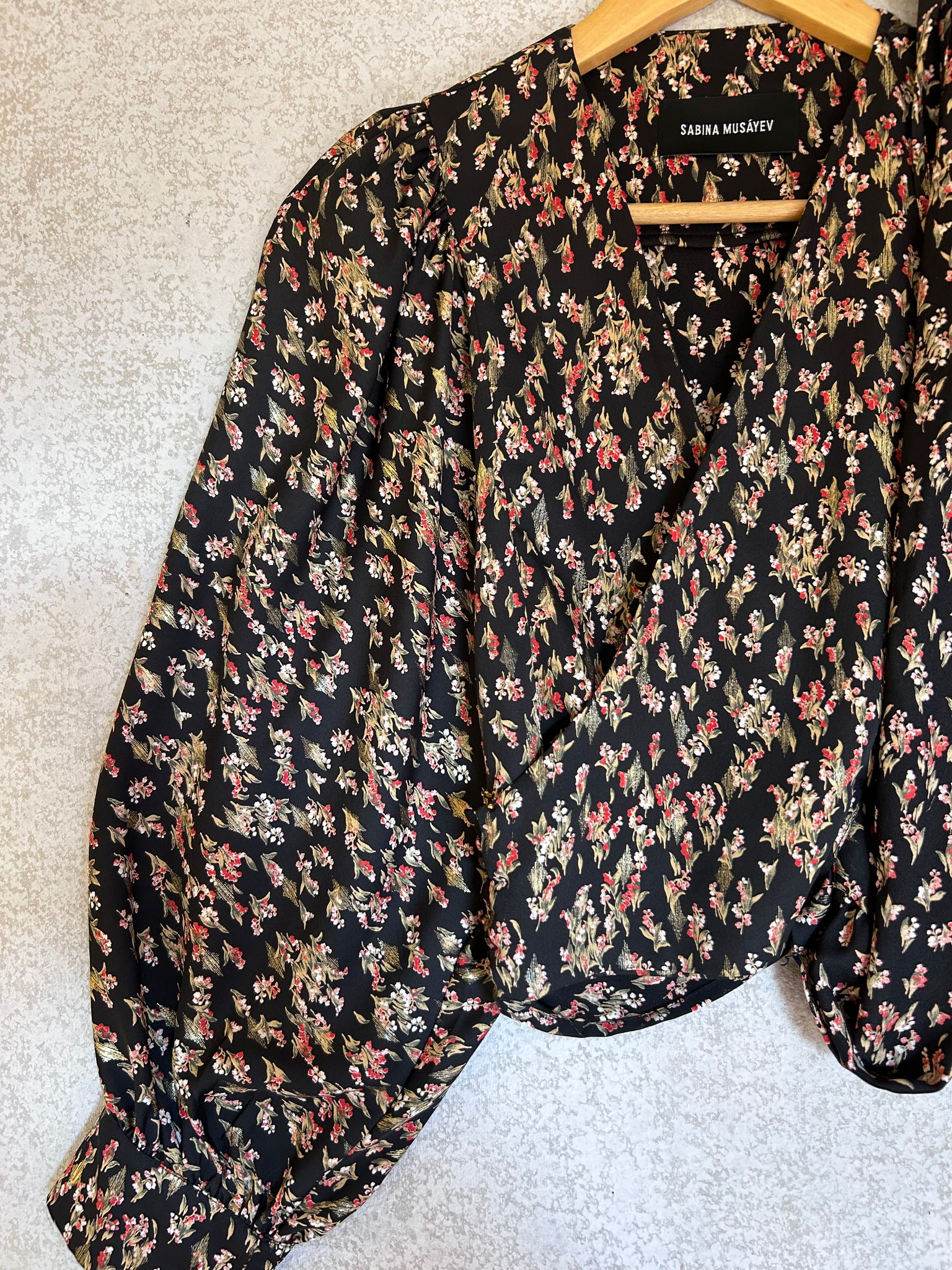 Sabina Musayev Wrap Top
