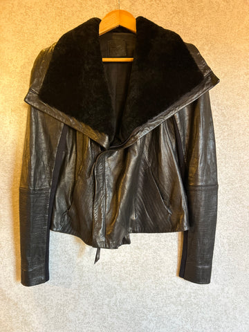 Husk Lambs Leather Jacket - Size 2