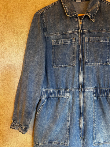 Denim Boilersuit - Size M