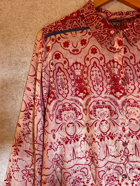 Johnny Was Silk Blouse - Size L