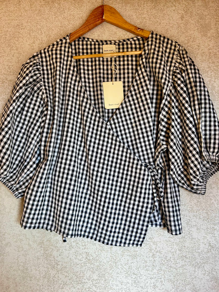 Bare road Ella Wrap Top - Size L New