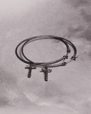 Lee Brennan Hoop + Oxidised