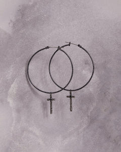 Lee Brennan Hoop + Oxidised