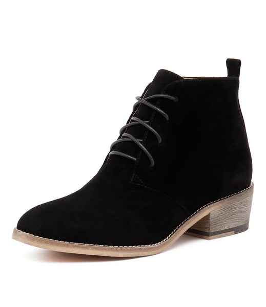 Mollini Black Suede Boot - Size 37