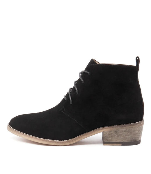 Mollini Black Suede Boot - Size 37