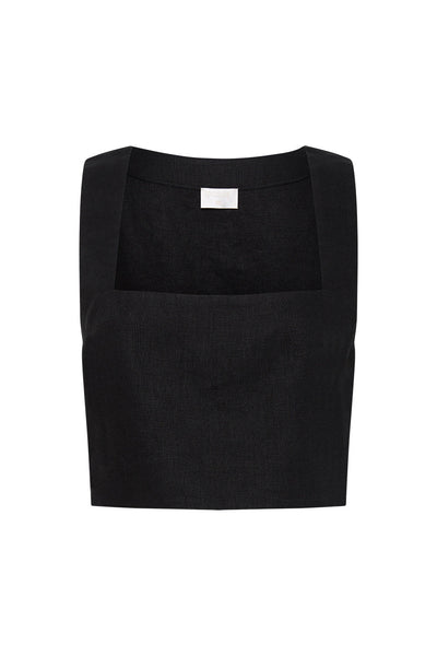 Posse Linen Crop - Size XS