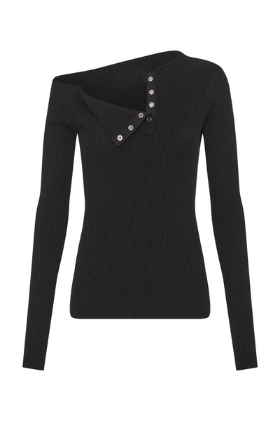 Henne Argo Ribbed Top - Size M