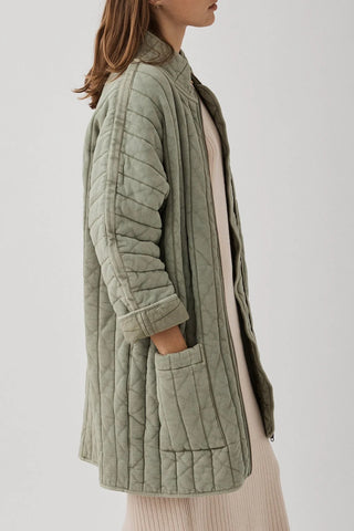 Arcaa Delia Long Jacket - Sage - Size  L