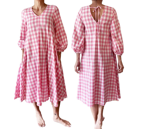 Swing'n Dress - Pink Check