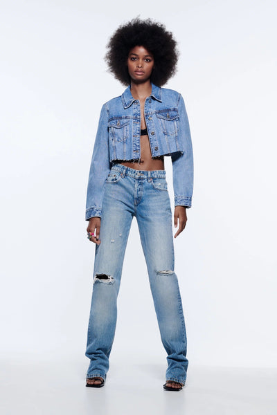 Zara crop Denim Jacket - Size S