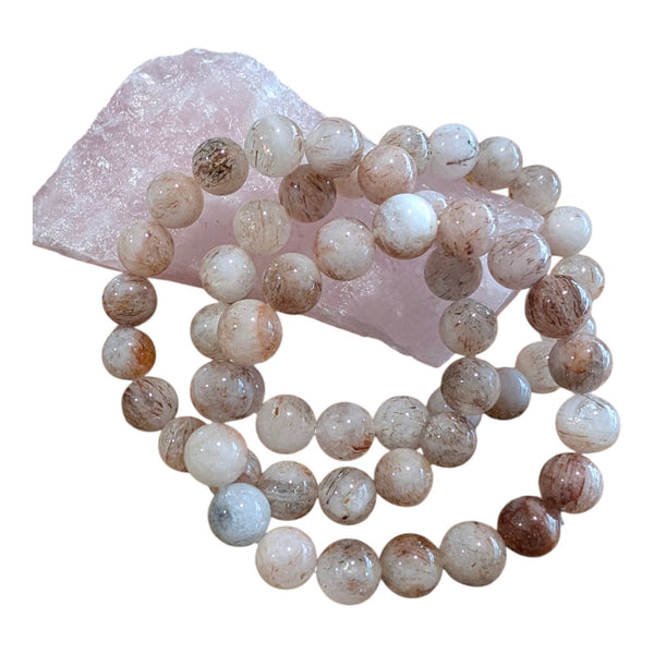 Fire Quartz - 12mm Crystal Bracelet