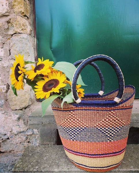 U Shop Basket - Short Handle -  Multi Coloured