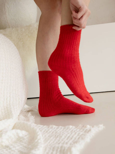 The Comfiest Socks - Red -  L/XL