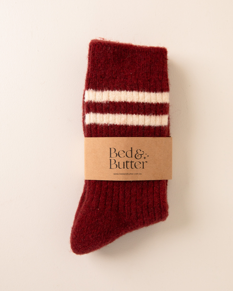 The Comfiest Socks - Cherry Cola - S/M