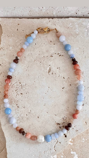 Whisper Pearl & Stone - Necklace