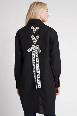 Aje Virtuous  Longline Shirt - Size 10