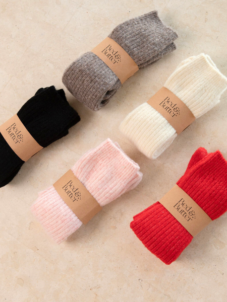 The Comfiest Socks - Red -  L/XL