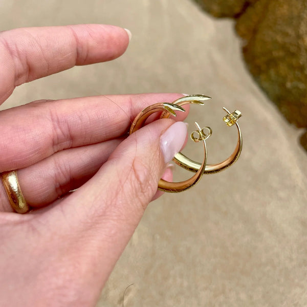 Sunsara - Ouroboros Gold Hoops