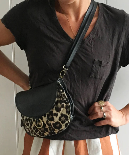 Guilty As Sin - 5 Way Bag - Leopard