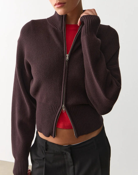 Glassons Zip Up Knit - Size S