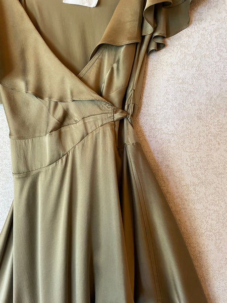 Zimmermann Ladies Olive Silk Dress - Size 2