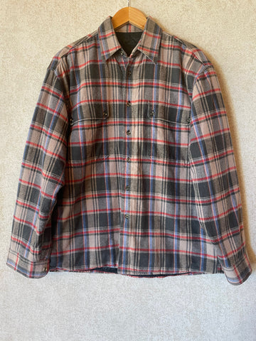 Vintage Quilted Flannelette Shirt / Jacket - Size M